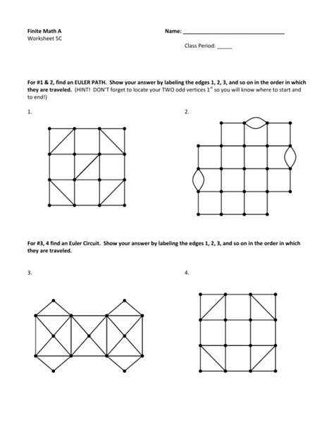 Finite Math A Worksheet 5C