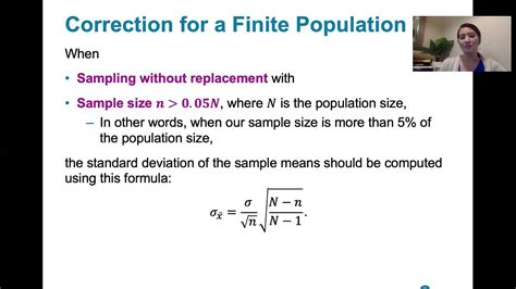 finite population correction factor