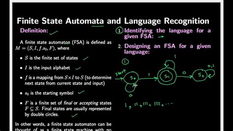 finite state automata and languages