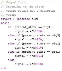 finite state machine verilog code