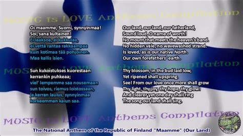 finland national anthem lyrics in english