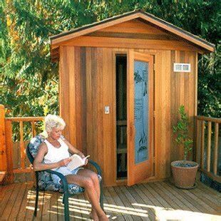 finlandia outdoor sauna 4' x 4' with roof kit