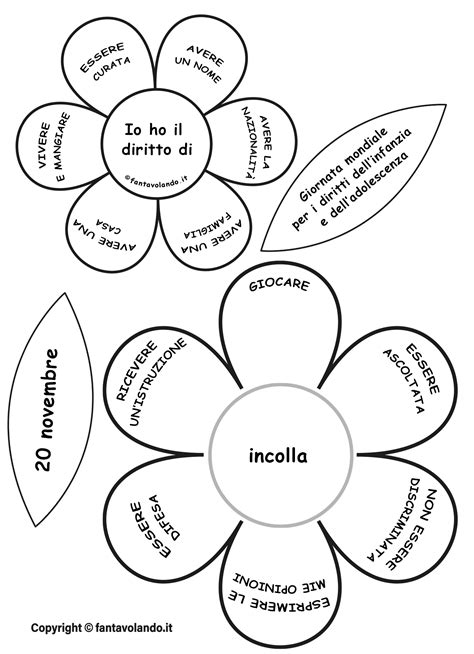 fiore diritti dei bambini