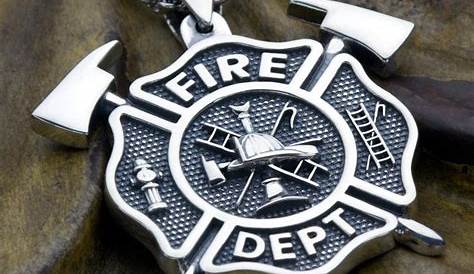Large Firefighter Fire Department Maltese Cross with Eagle on top