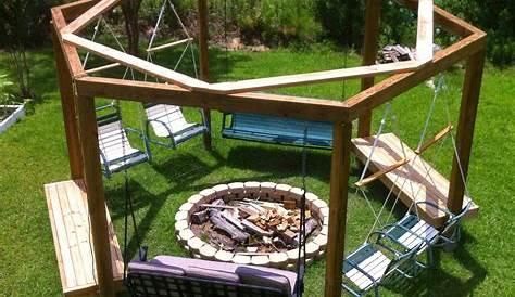 Fire Pit Seating Ideas With Swings