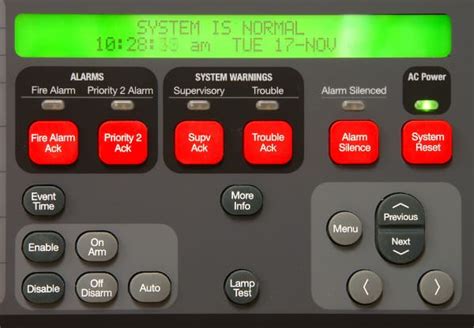 fire alarm control panel nfpa