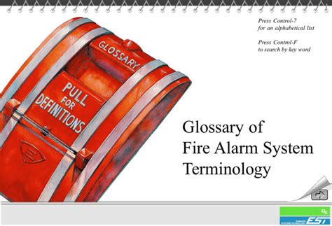 fire alarm system terminology