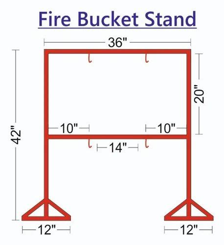 Fire Bucket Stand Dimensions