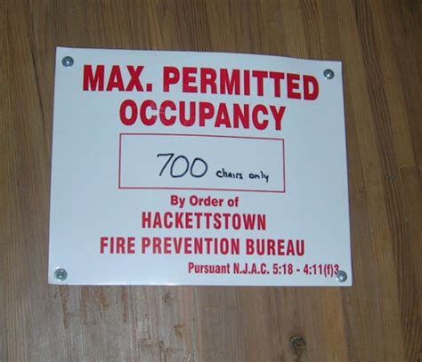 fire code maximum occupancy