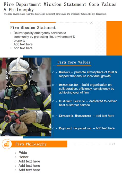 Fire Department Core Values