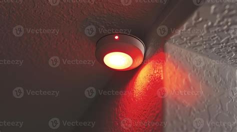 fire detector blinking red light