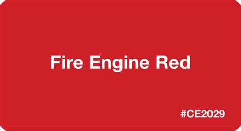 Fire Engine Red Paint Ral Code
