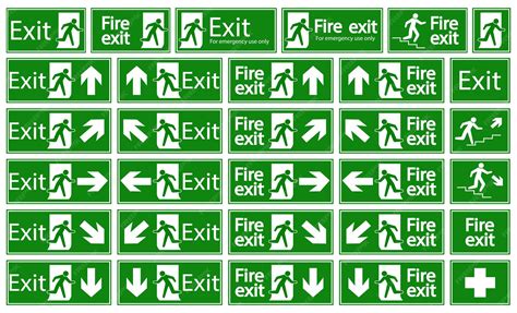 Fire Exit Sign Graphic