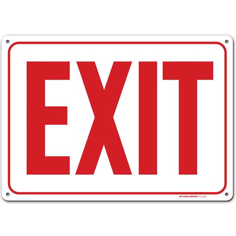 fire exit sign usa