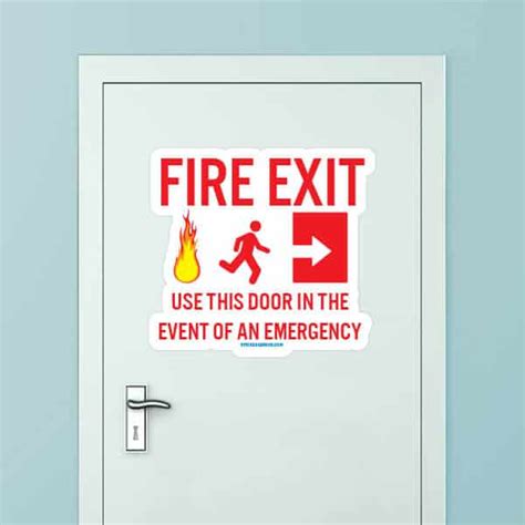 Fire Exit Wall Decal