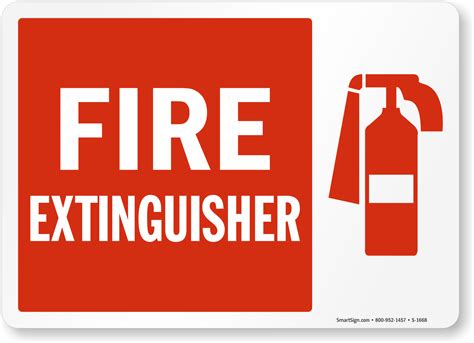 fire extinguisher signs free printable