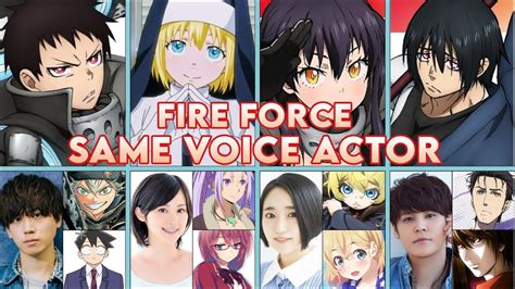 fire force voice actors dub