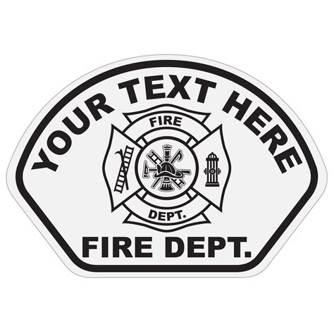 Fire Helmet Front Decals