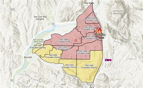 fire map in san diego