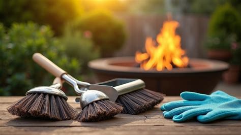fire pit cleaning