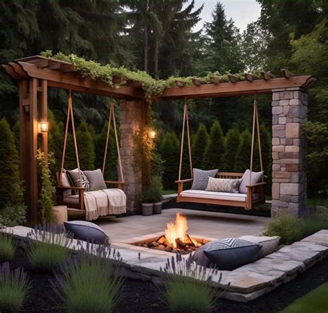 Fire Pit Hanging Swings