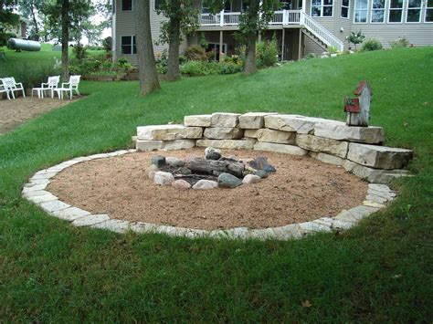 Fire Pit Ideas On A Slope