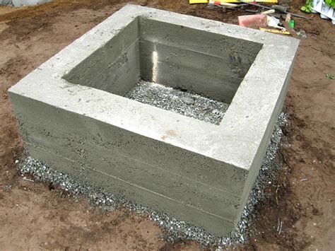 Fire Pit With Concrete Base