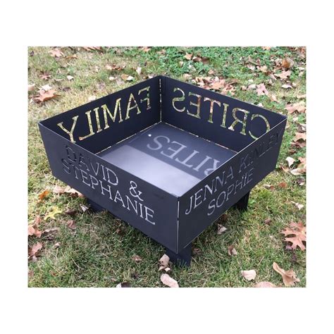 Fire Pit With Name Engraved