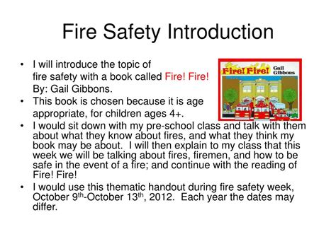 Fire Safety Introduction Osha