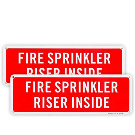 fire sprinkler riser inside sign