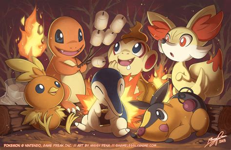 Fire Starters Pokemon
