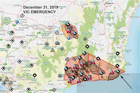 fire warning map victoria