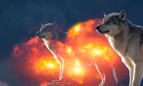 [48+] Fire Wolf Wallpaper on WallpaperSafari