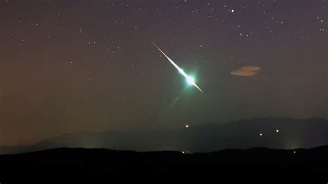 fireball meteor last night