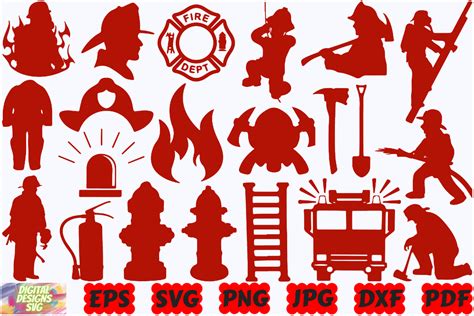 Brave and Bold: Explore our Firefighter SVG Collection for Your Unique Designs
