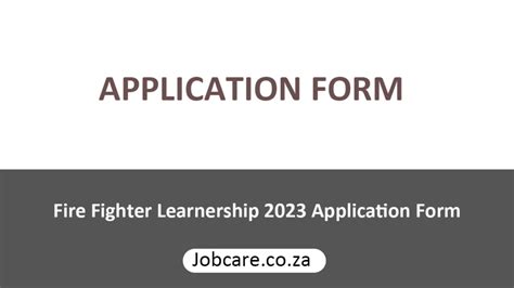Fire Fighter Application Form For 2024 Manya Karola