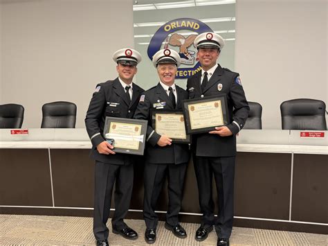 firefighters receiving awards