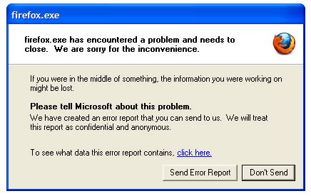 firefox antivirus website crashes