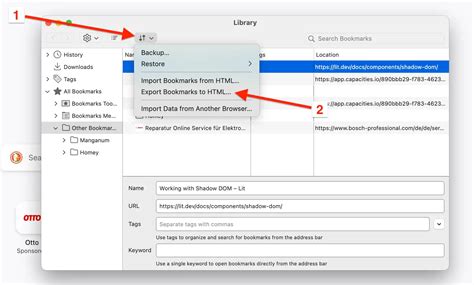 Firefox Bookmarks Html Export