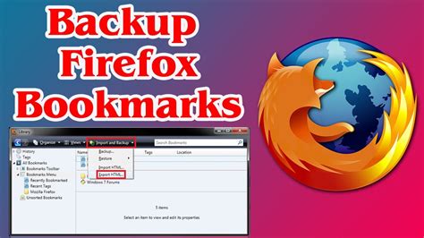 Firefox Bookmarks Location Linux