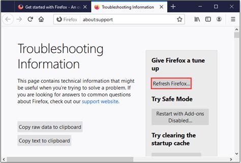Firefox Bookmarks Won't Load