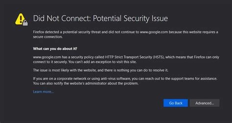 firefox cannot access google