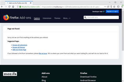 Firefox Extensions Gone