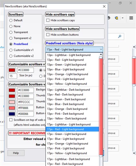 Firefox Scrollbar Customize Css