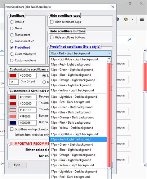 Firefox Scrollbar Styling