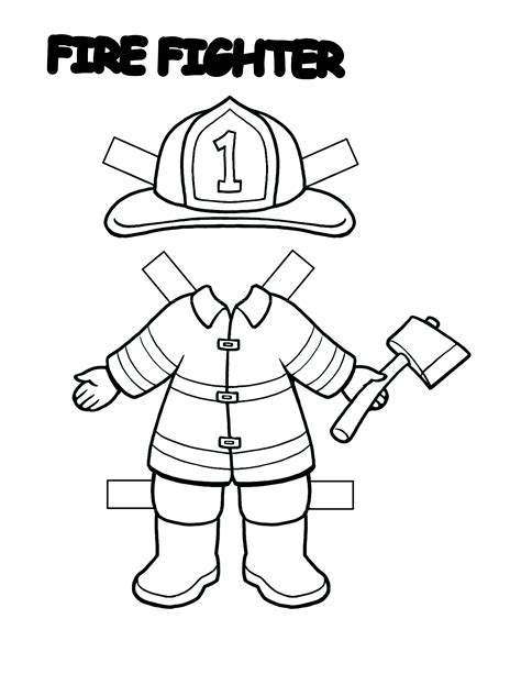 Get ready for Fire Safety month by creating your own firefighter! Paper
