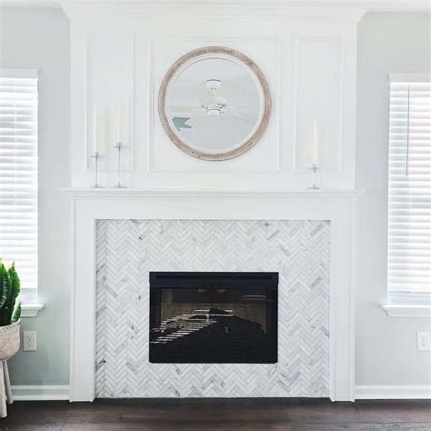 Fireplace Herringbone Designs