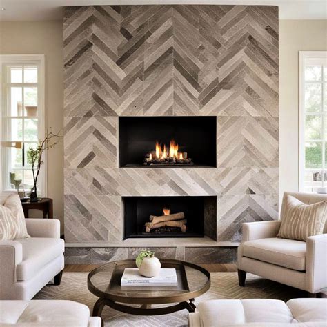 Fireplace Ideas Herringbone