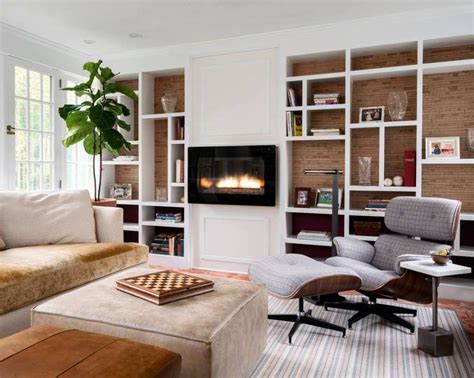 Modern Fireplace With Floating Shelves Wildcard Reining