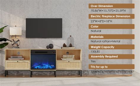 Fireplace Tv Stand Boho